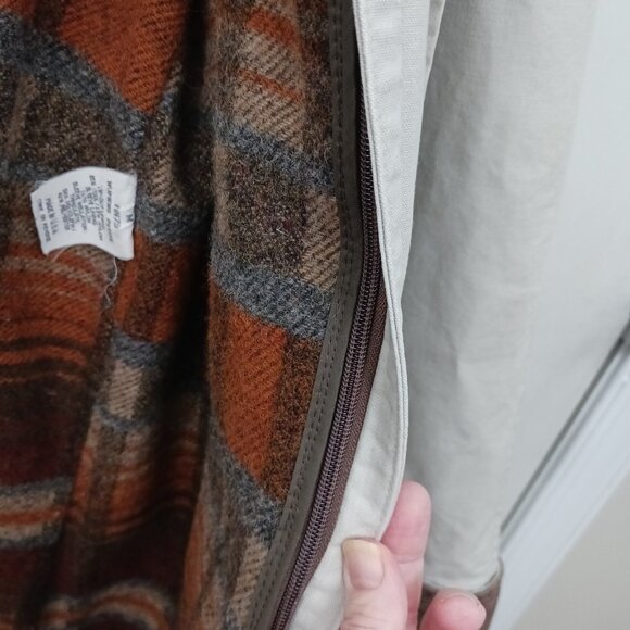 Vintage LL Bean Barn Coat Womens Petite Medium Removable Wool Lined Chore READ - Picture 2 of 12